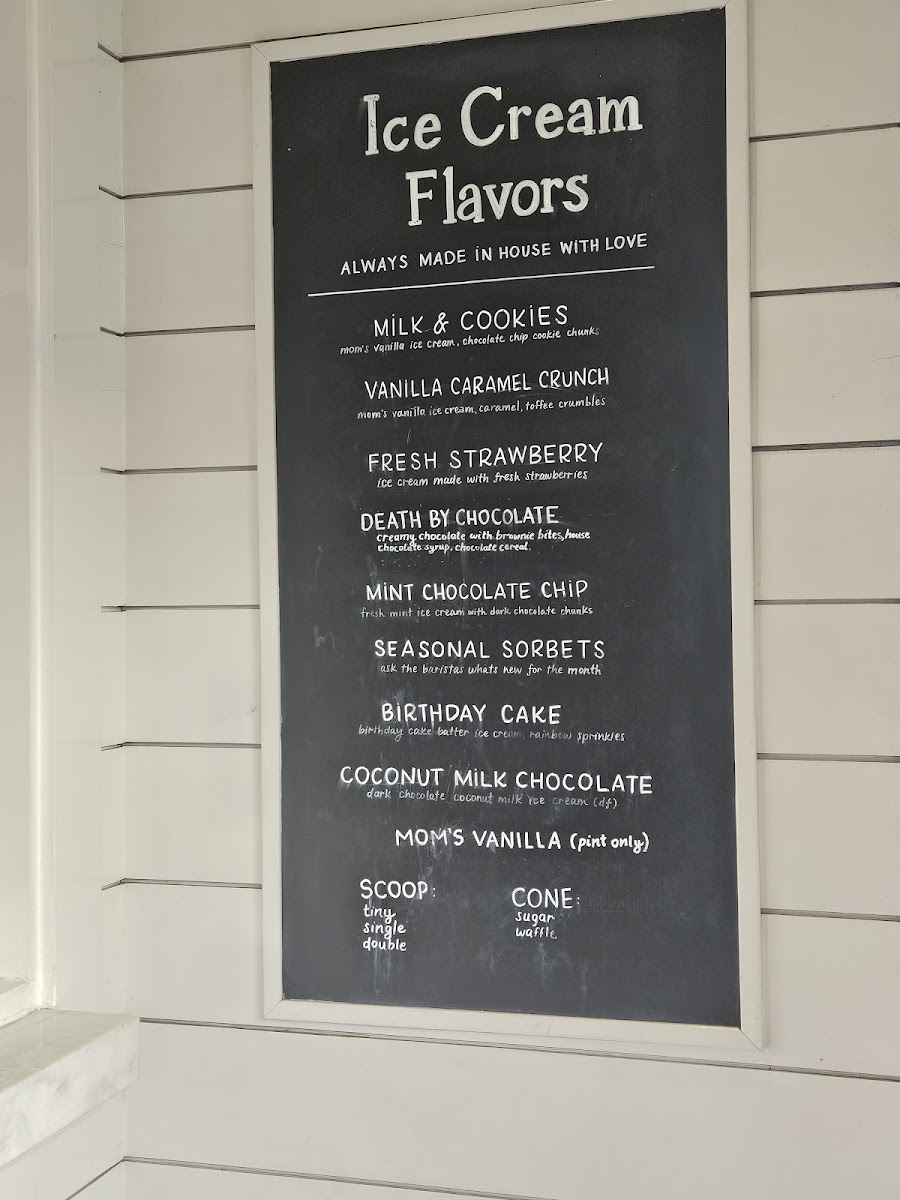 Milk & Cookies Menu - Image 1
